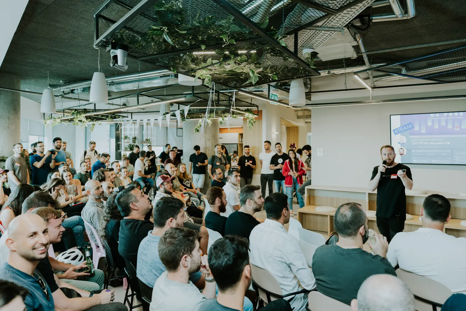 Presentation - A presentation at a GMP event with engaged audience